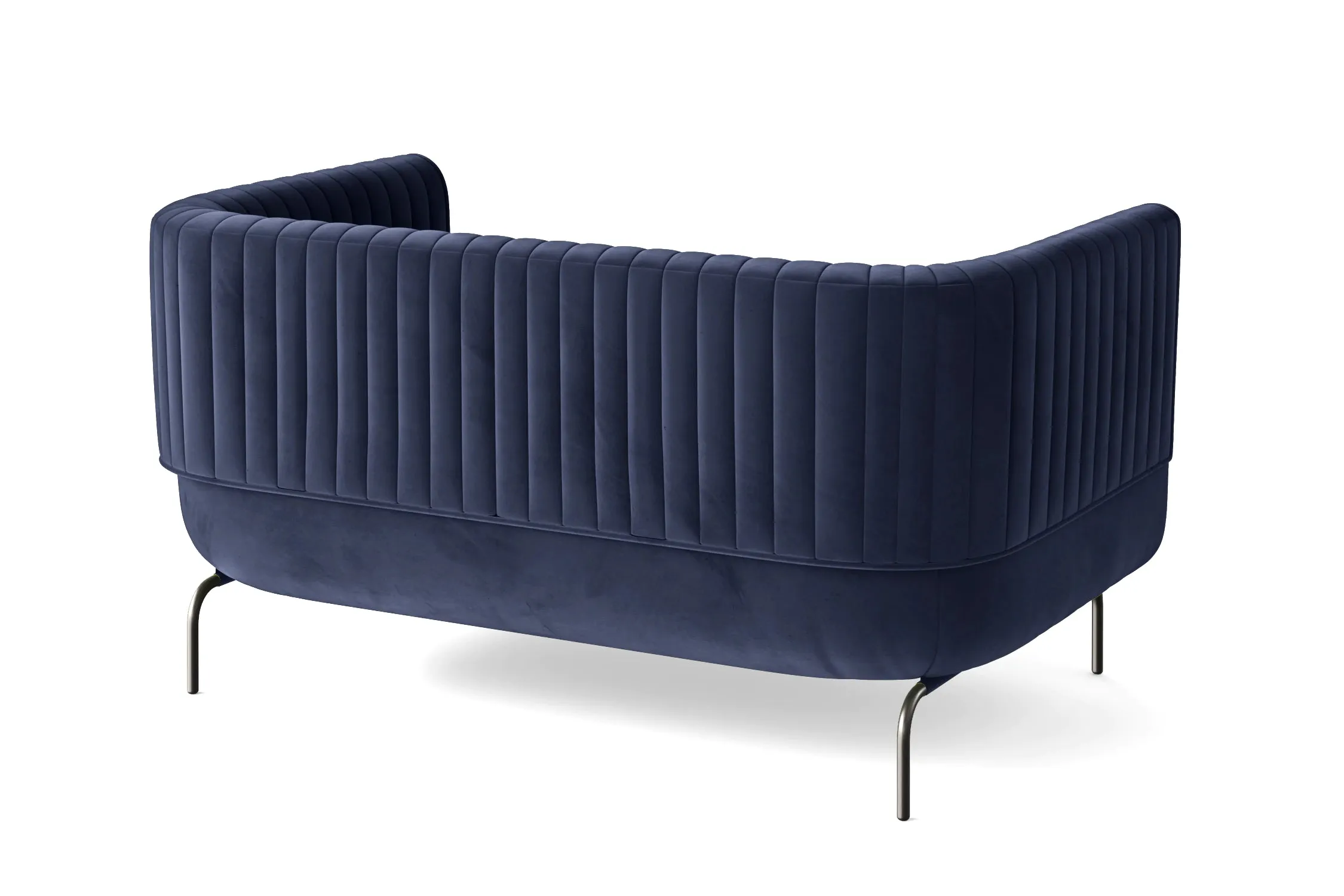 Jackson 2 Seater Sofa Dark Blue Velvet