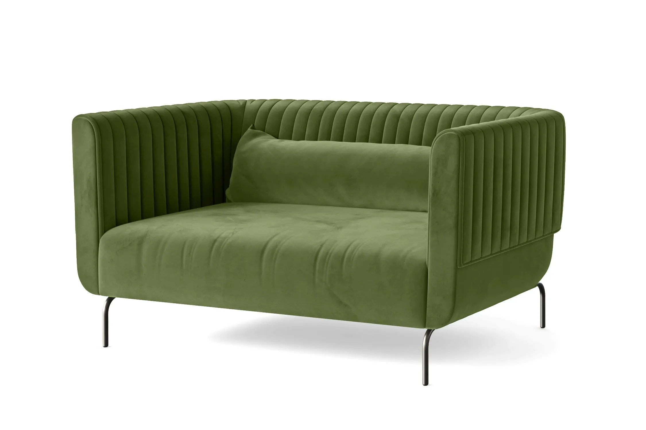 Jackson 2 Seater Sofa Lime Velvet