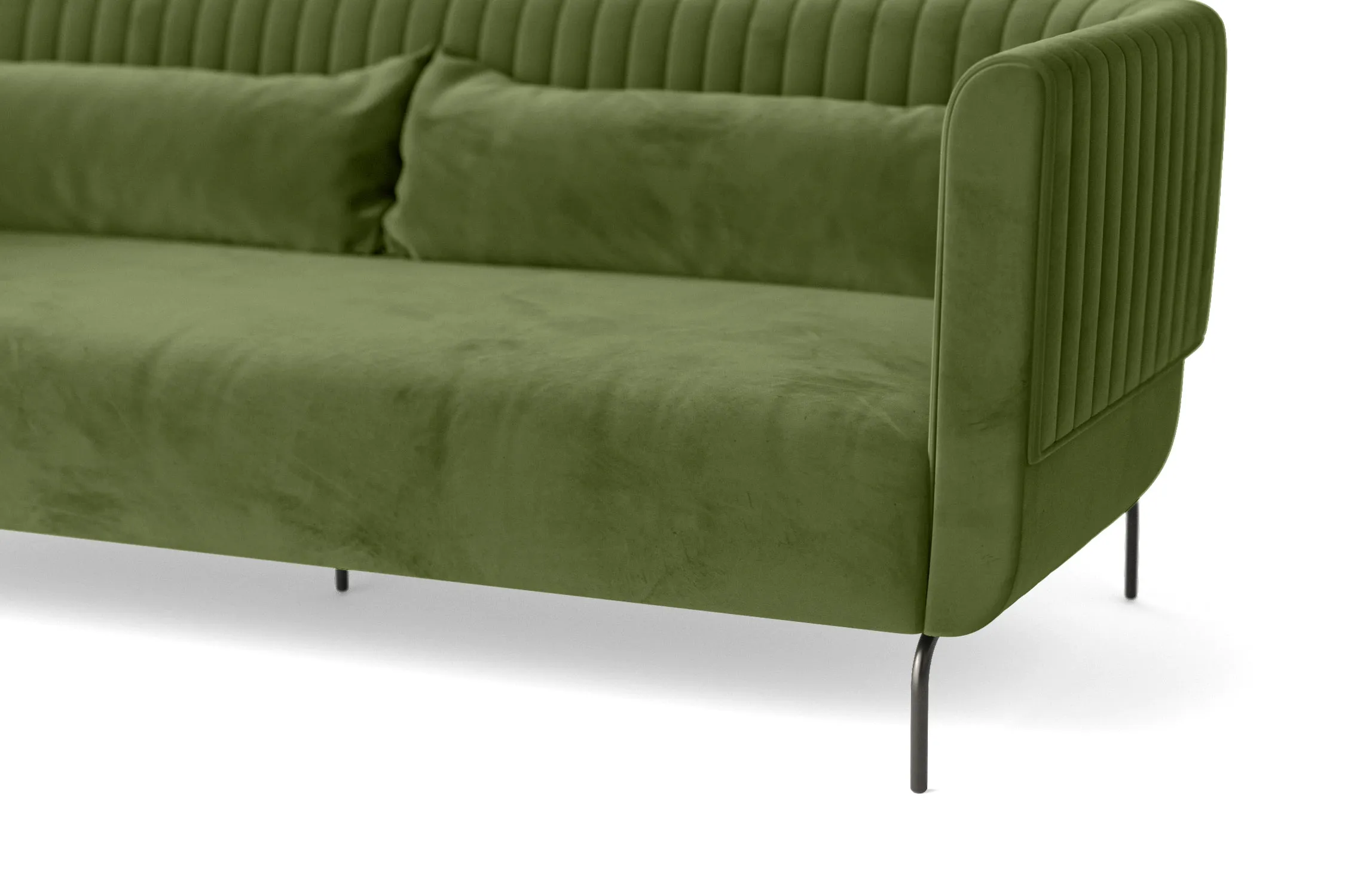 Jackson 2 Seater Sofa Lime Velvet