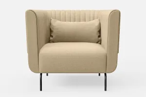 Jackson Armchair Beige Linen Fabric