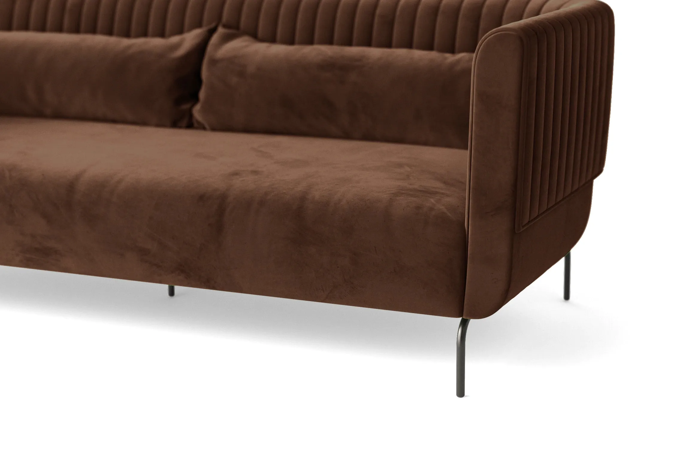 Jackson Armchair Coffee Brown Velvet
