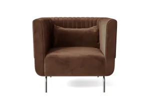 Jackson Armchair Coffee Brown Velvet