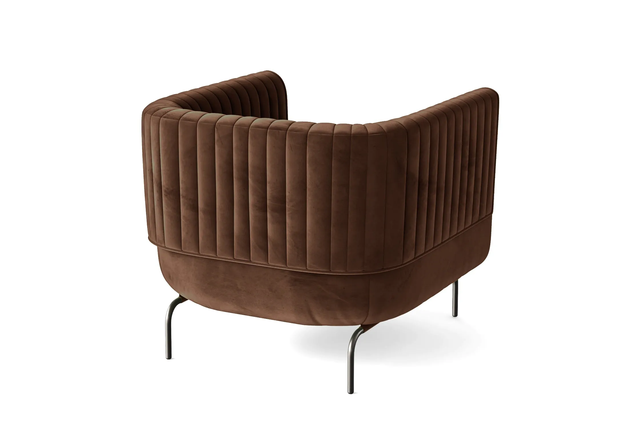 Jackson Armchair Coffee Brown Velvet