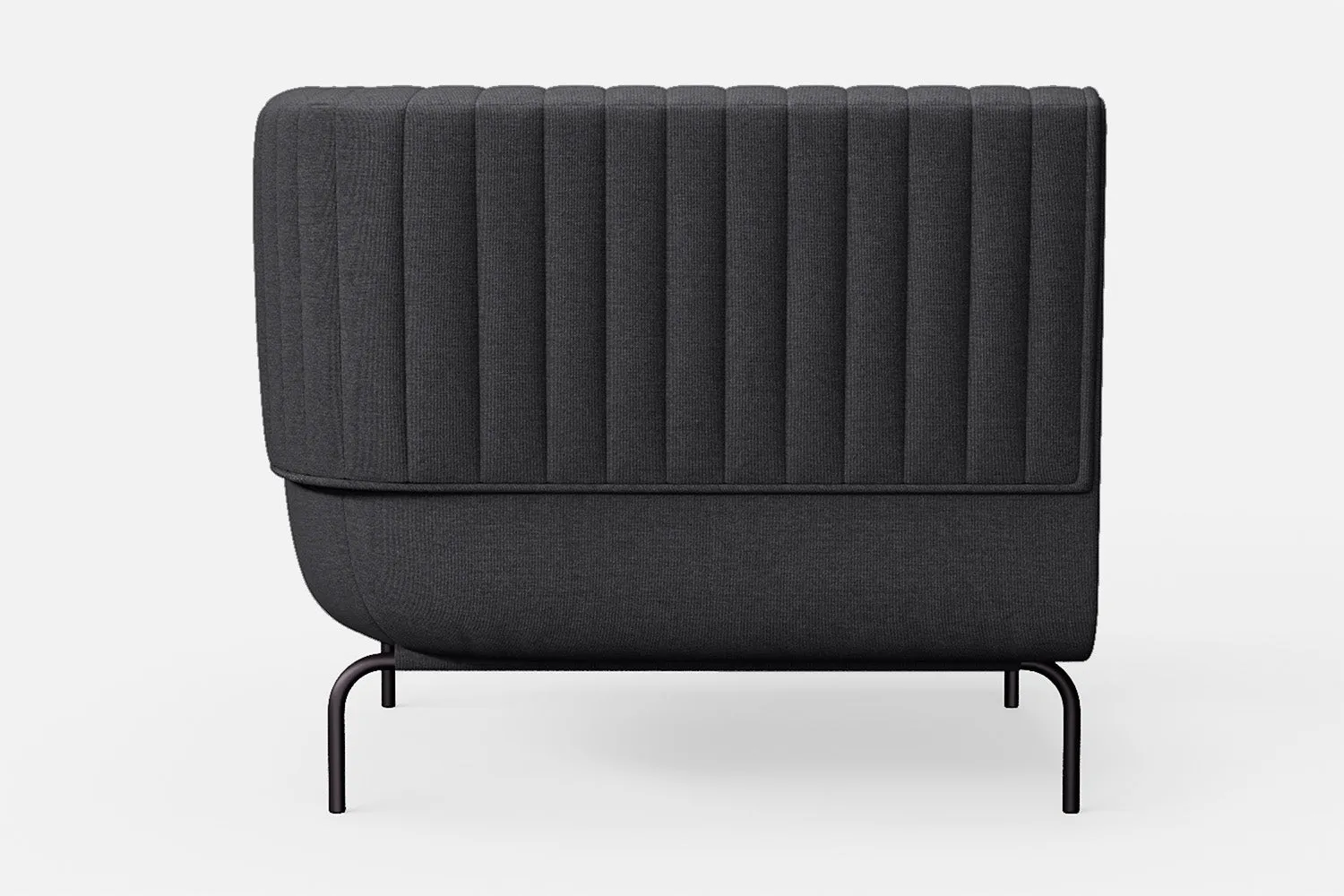 Jackson Armchair Dark Grey Linen Fabric