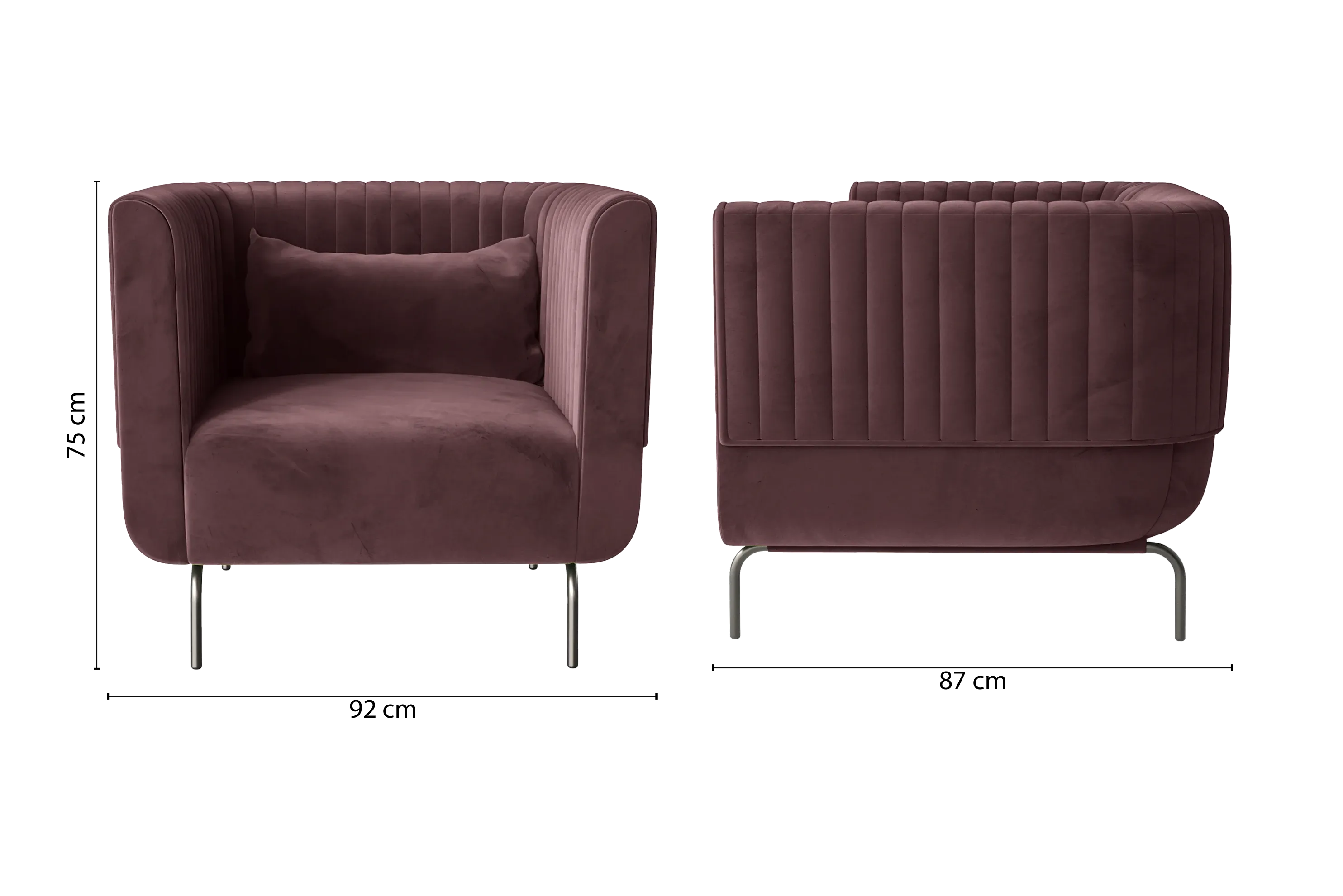 Jackson Armchair Grape Velvet