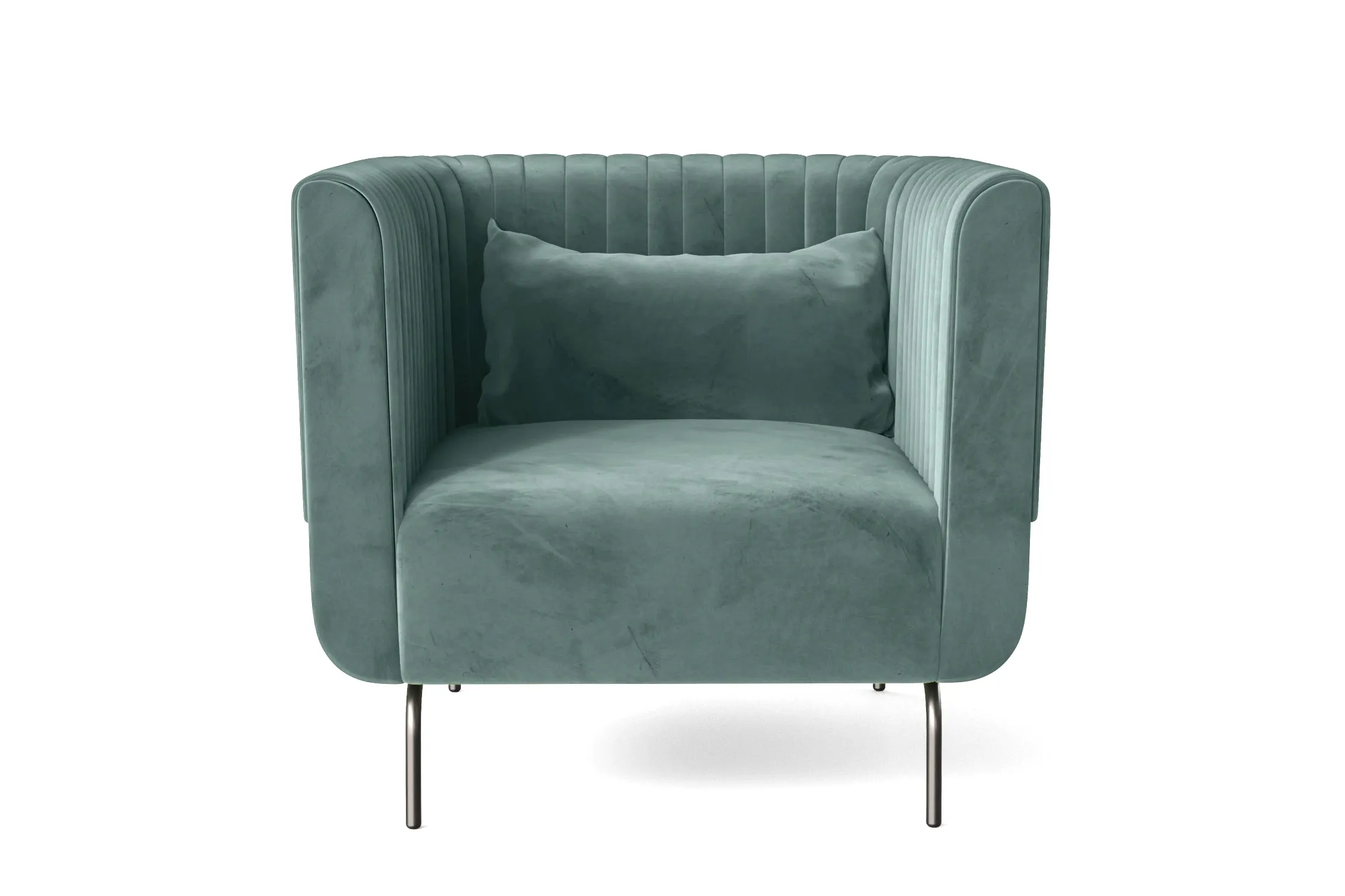 Jackson Armchair Teal Velvet