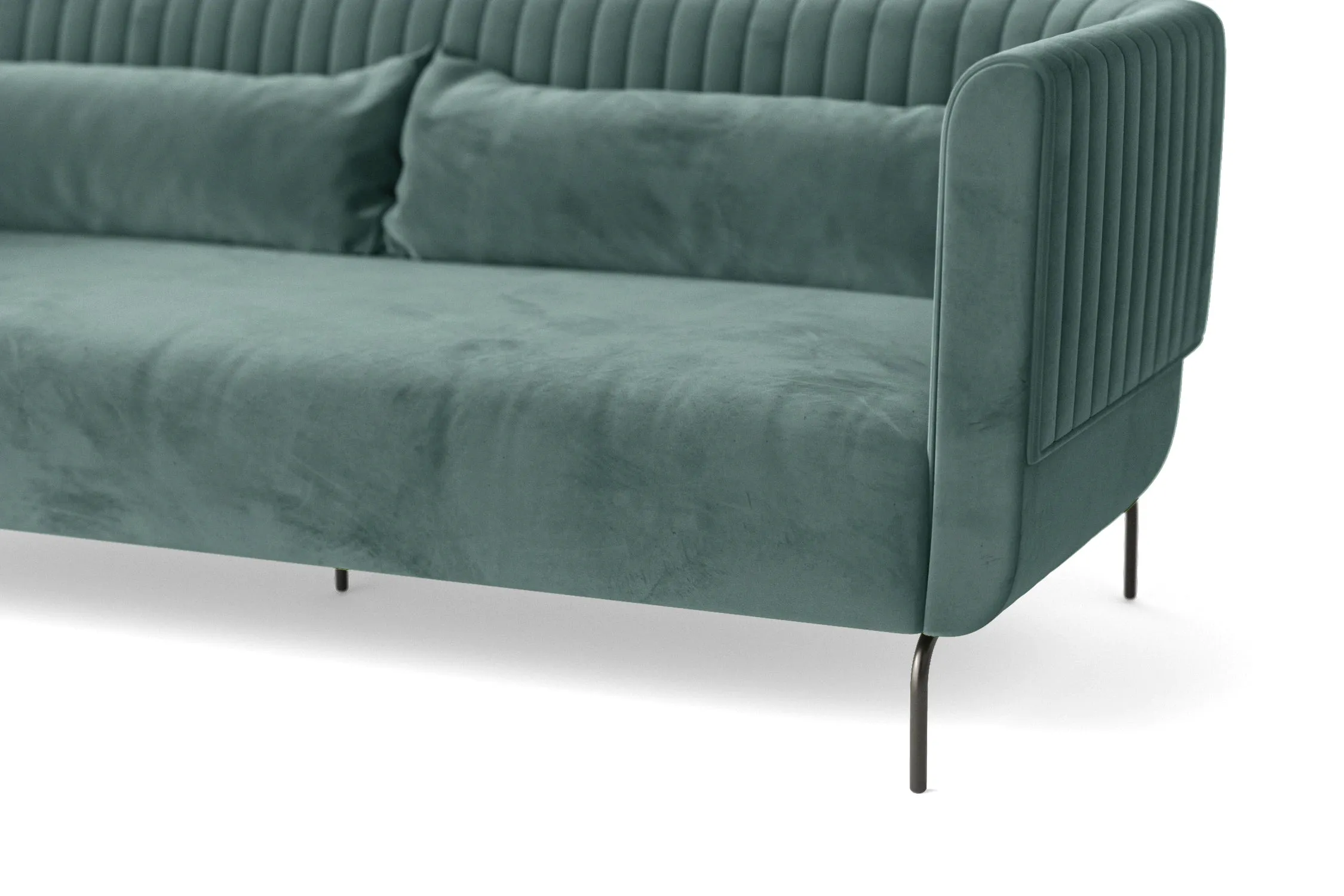 Jackson Armchair Teal Velvet