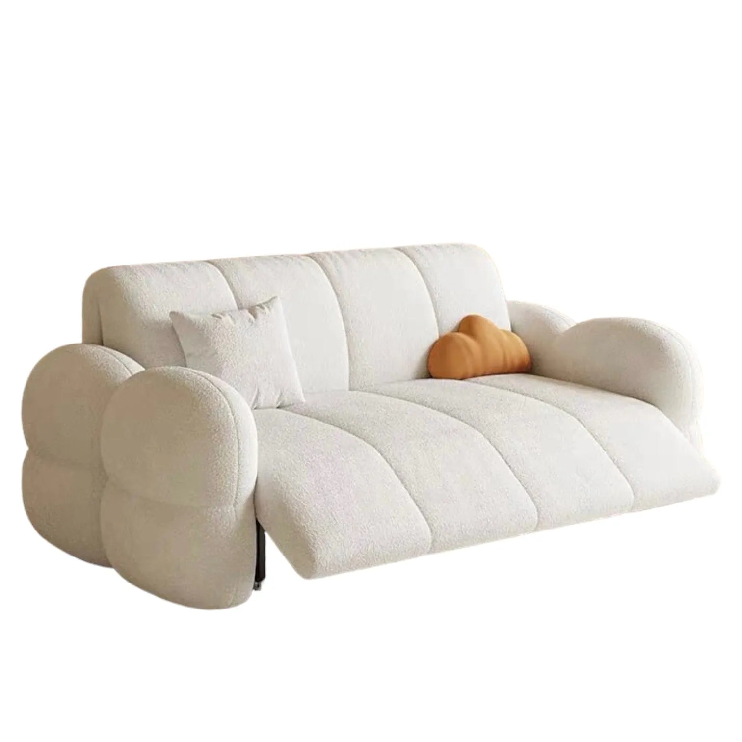 Jennifer Performance Boucle Electric Sofa Bed with Storage
