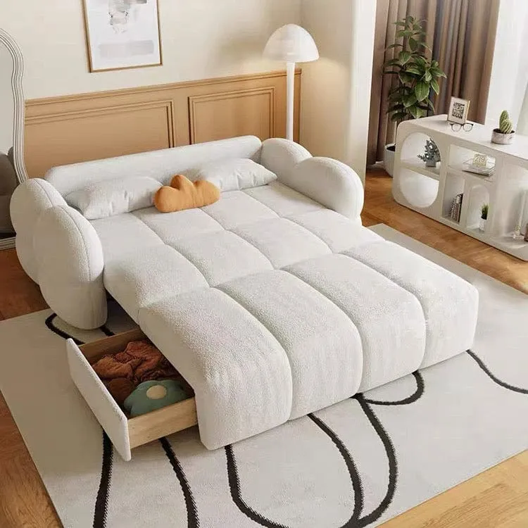 Jennifer Performance Boucle Electric Sofa Bed with Storage