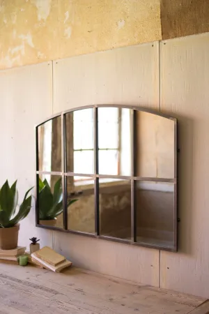 Kalalou Arched Metal Wall Mirror