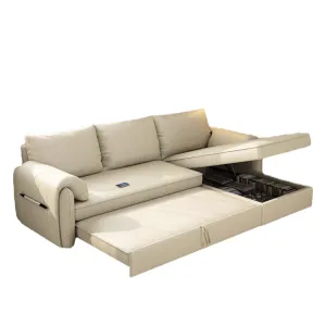 Kayden Scratch Resistant Leather Storage Sofa Bed