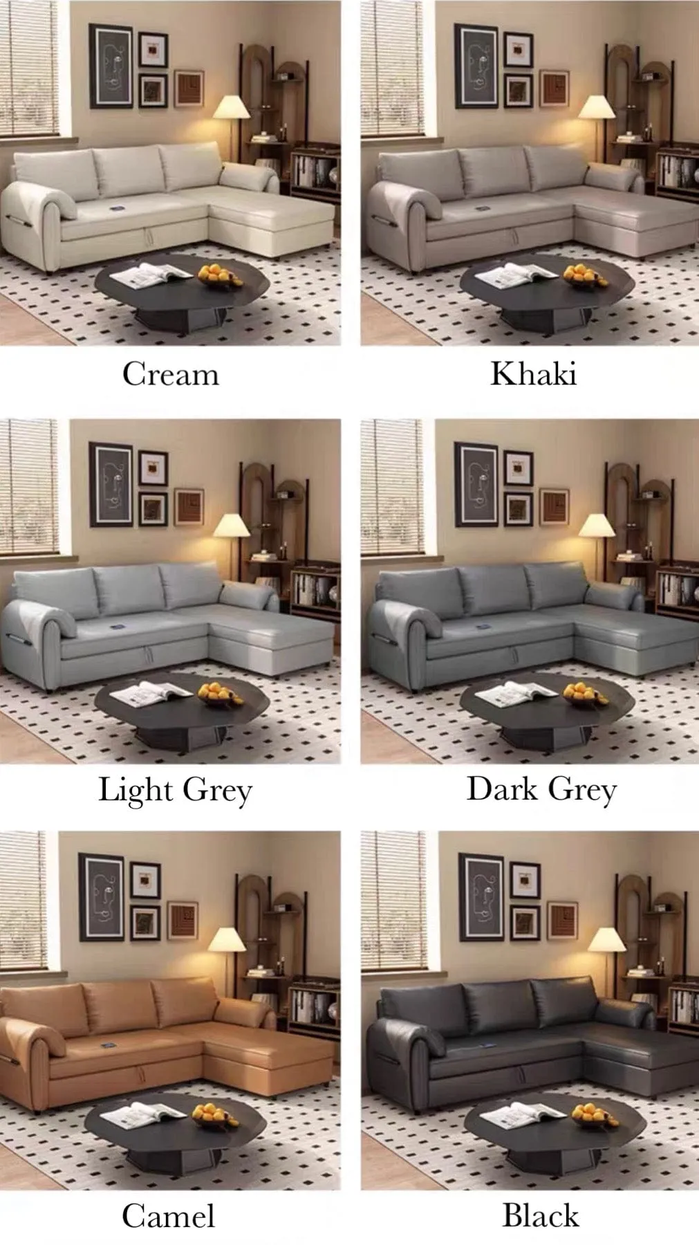 Kayden Scratch Resistant Leather Storage Sofa Bed