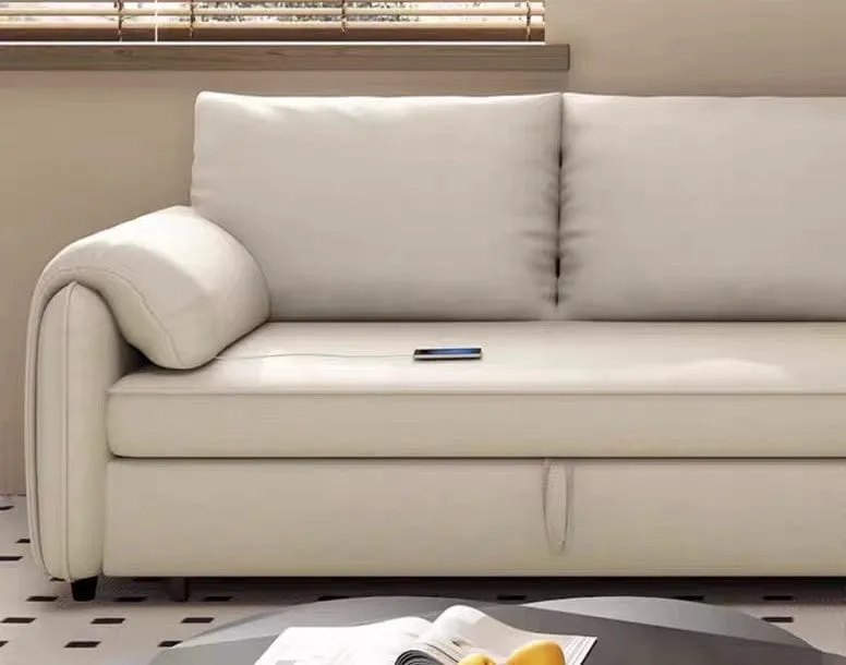 Kayden Scratch Resistant Leather Storage Sofa Bed
