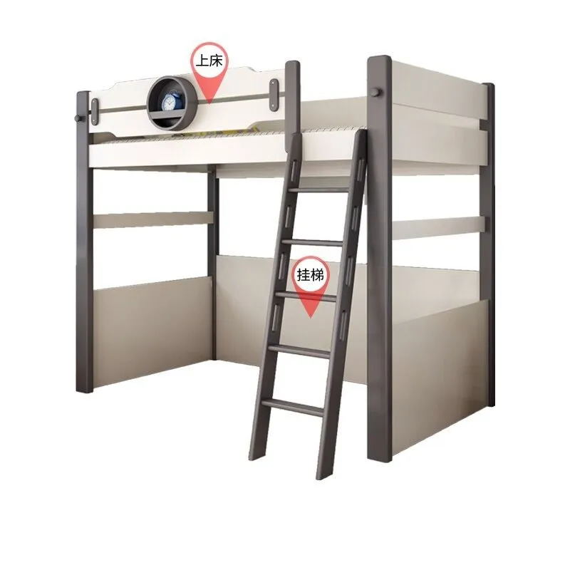Kids Bunk Bedroom Furniture with Under Bed Desk