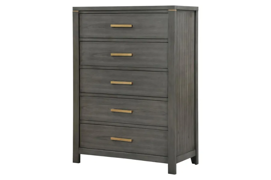 Kieran 5-drawer Bedroom Chest Grey 224745