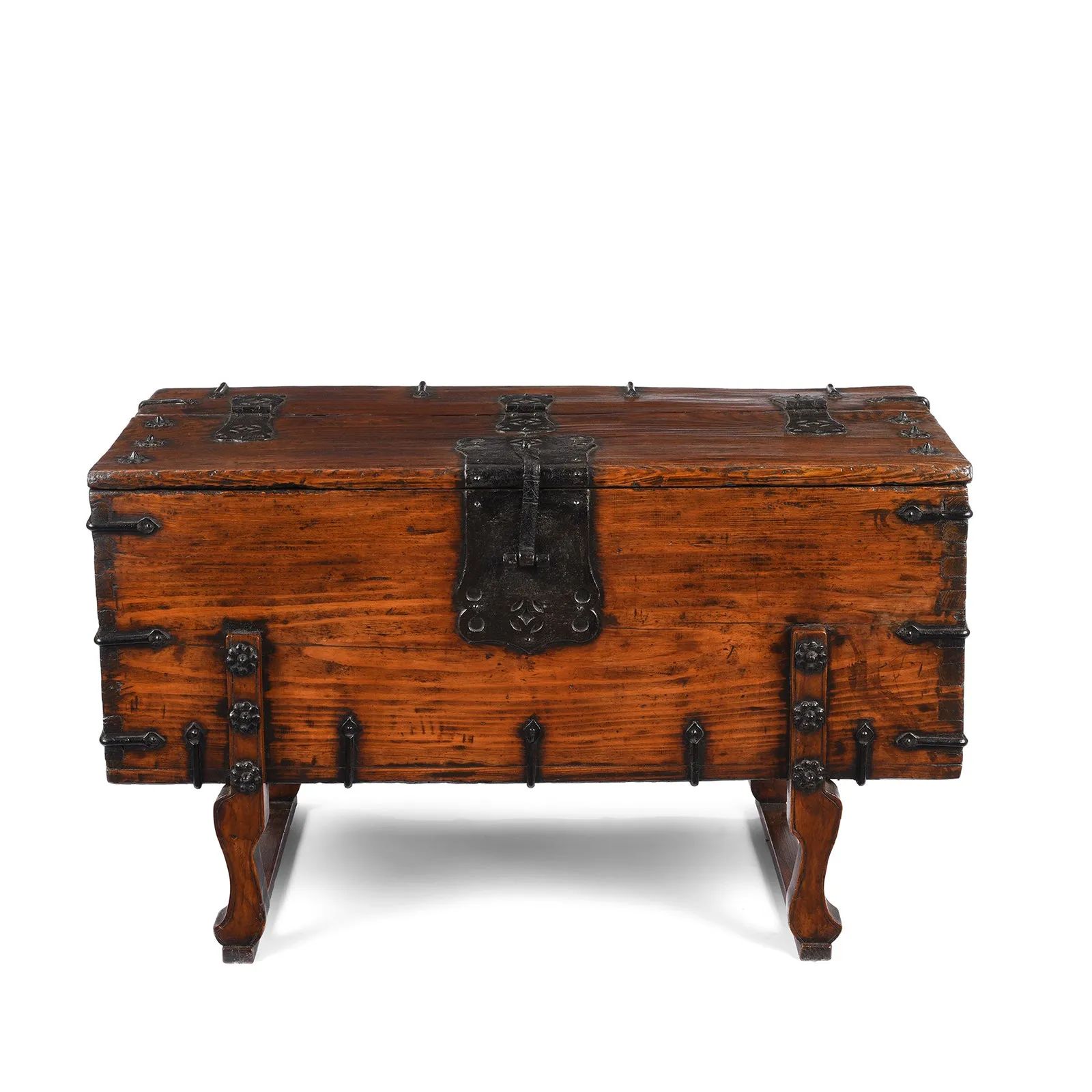 Korean Ton Kwe Coin Chest (With Later Stand) - Ca 1920
