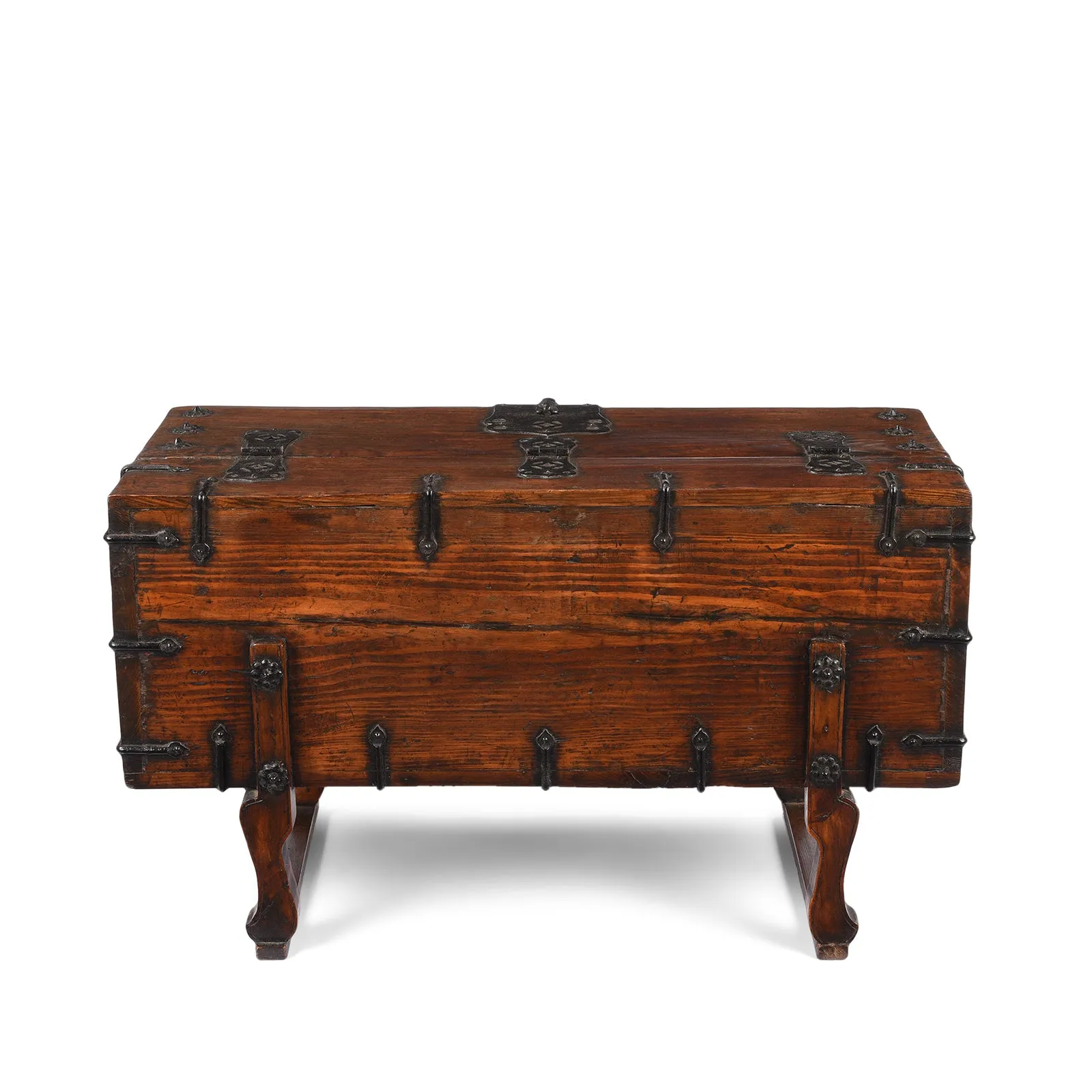 Korean Ton Kwe Coin Chest (With Later Stand) - Ca 1920