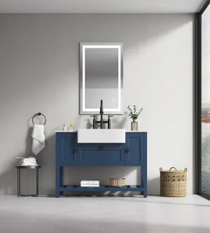 LED Bathroom Mirror 40  "x  30 " with Front and Backlight, Large Dimmable Wall Mirrors with Anti-Fog, Shatter-Proof, Memory, 3 Colors, LED Vanity Mirror