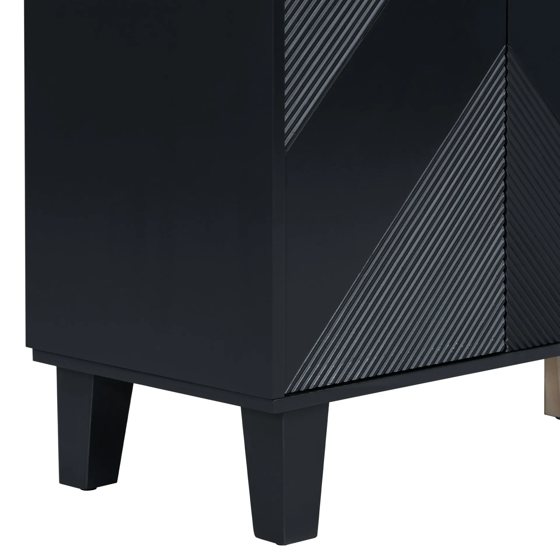 Light Luxury Entryway, Hallway Console Cabinet Adorned with Geometric Patterns