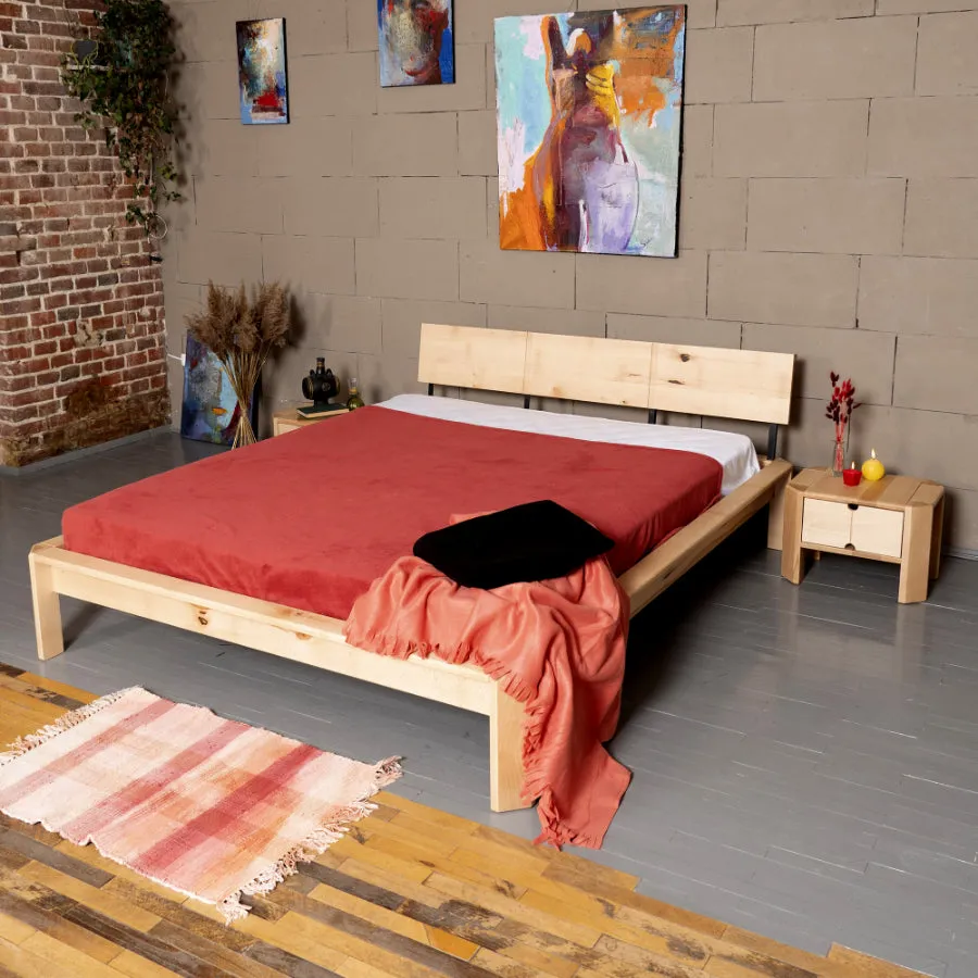 Stylish LOFT Double Bed with Modern Design and Supportive Mattress