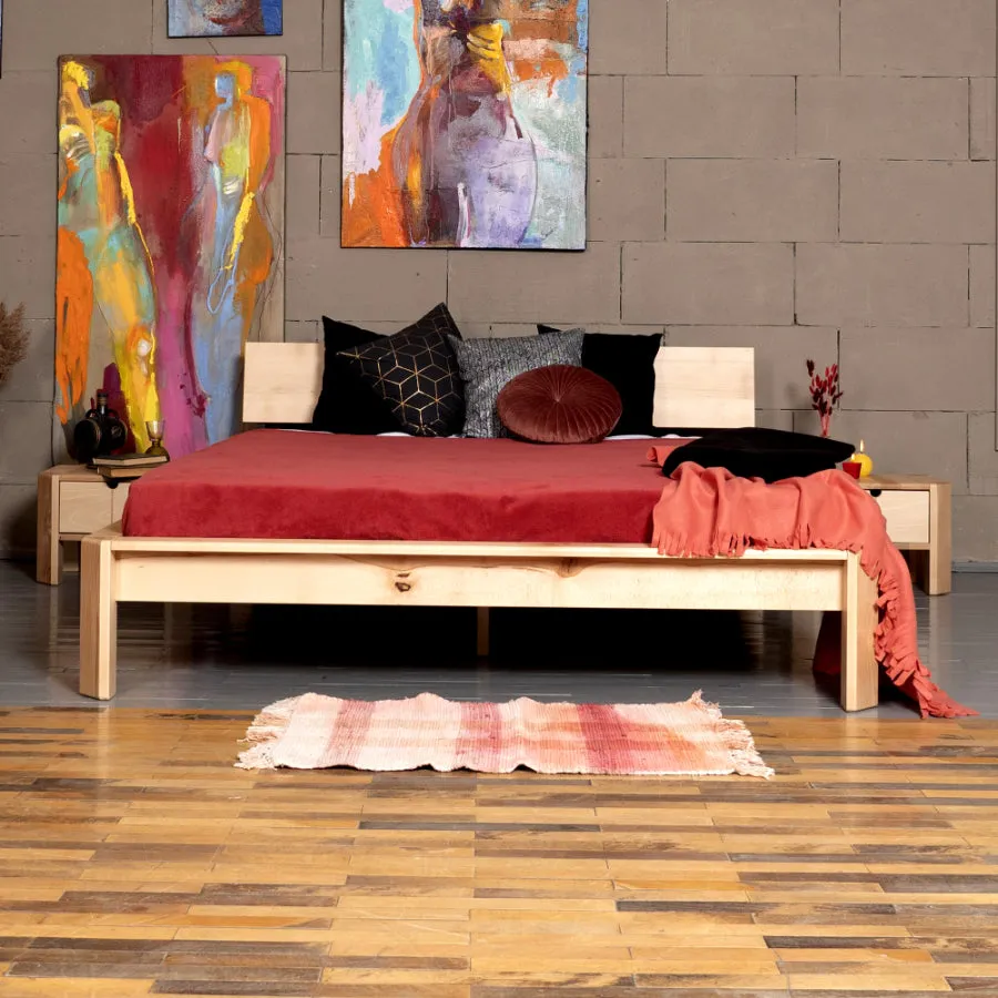 Stylish LOFT Double Bed with Modern Design and Supportive Mattress