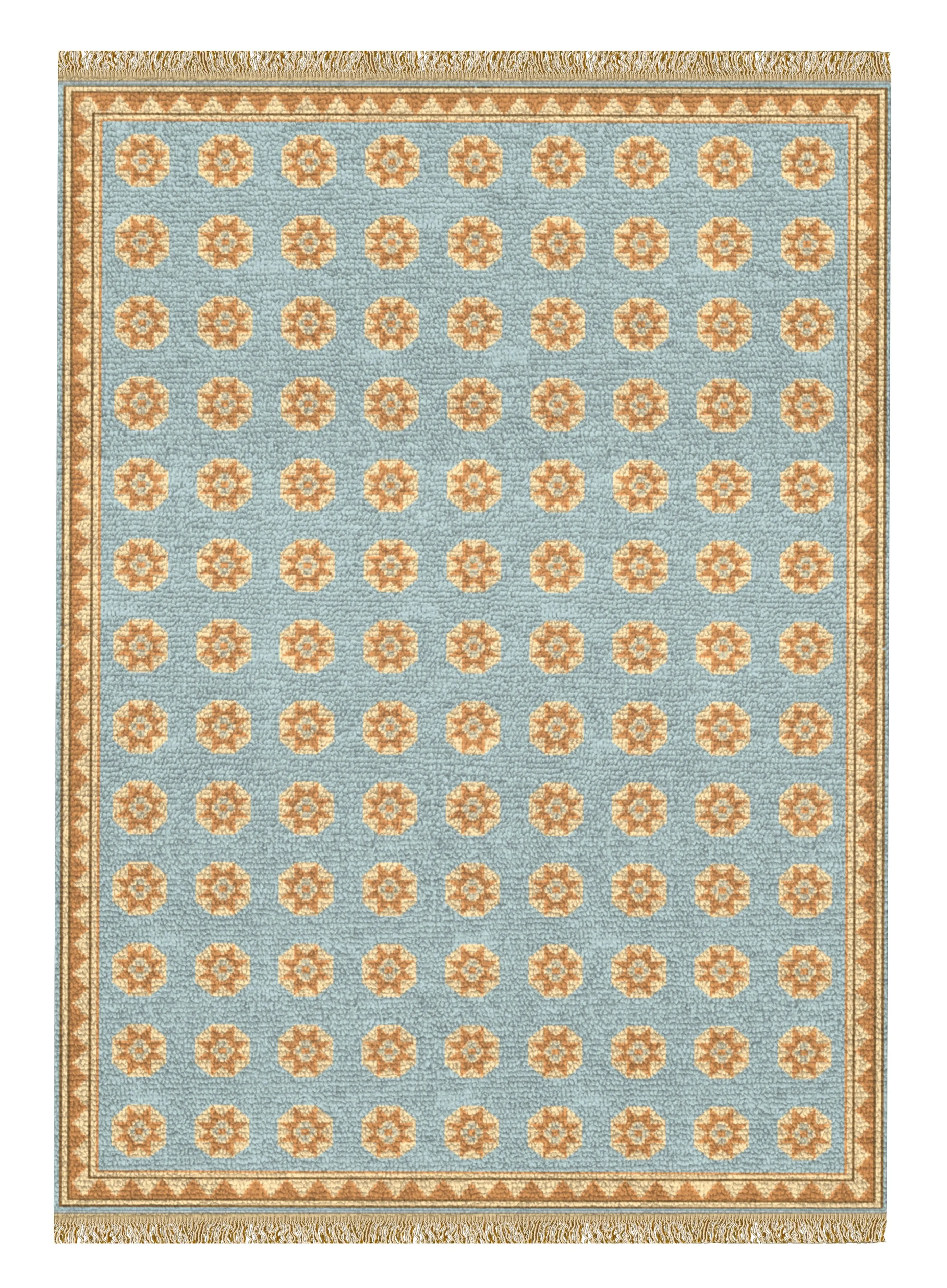 Mamluk Hand-Knotted Wool Area Rug