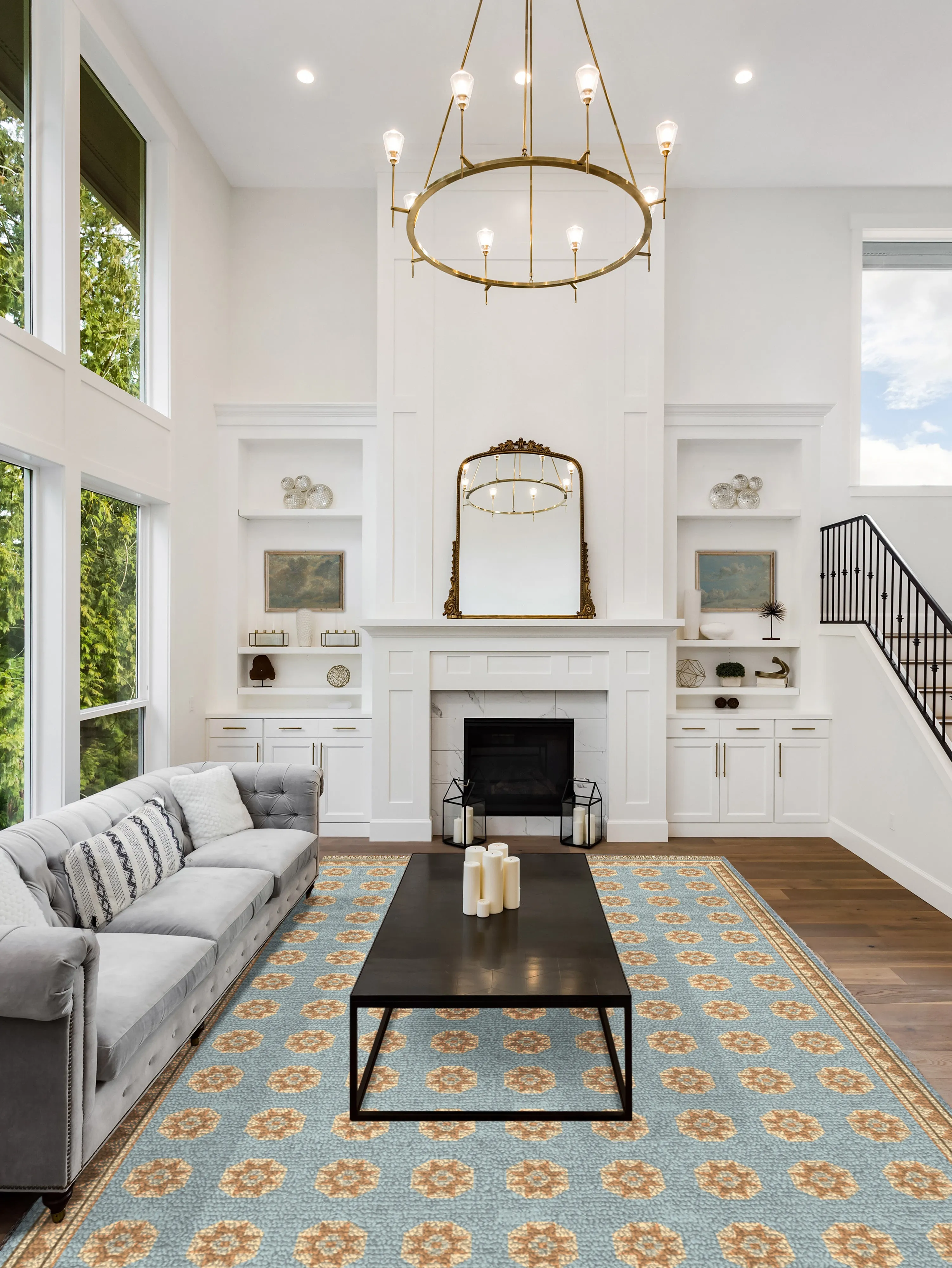 Mamluk Hand-Knotted Wool Area Rug