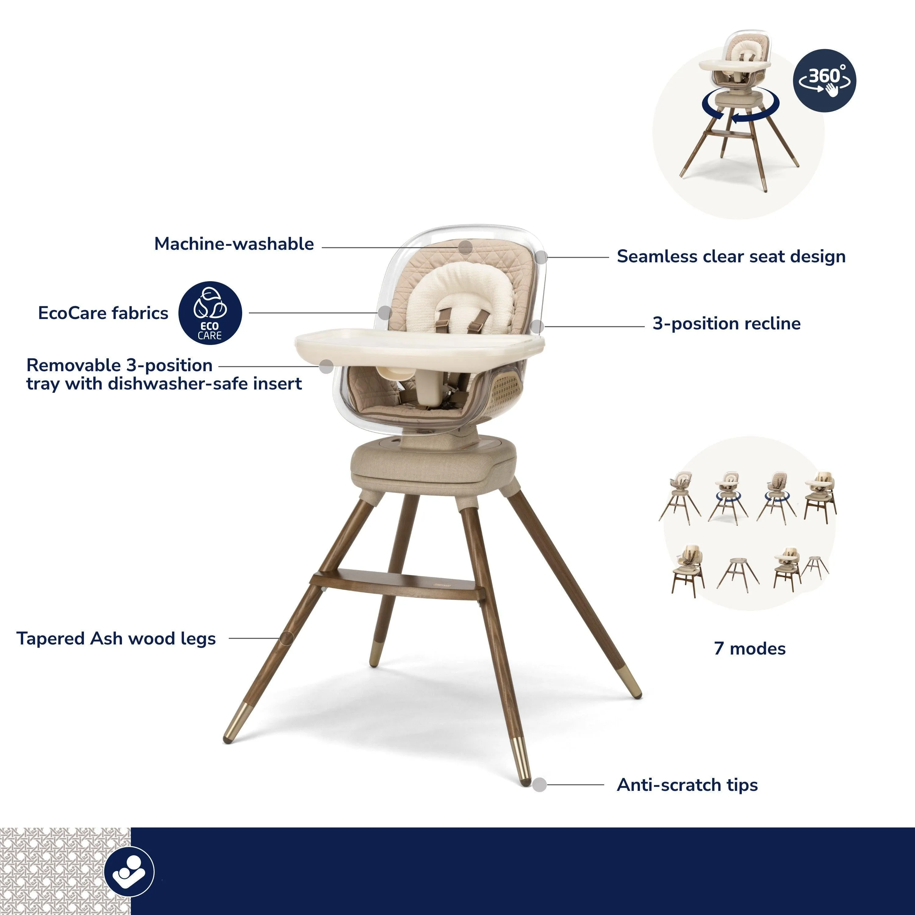 Maxi-Cosi Kindred Kiskadee 360 Rotating High Chair