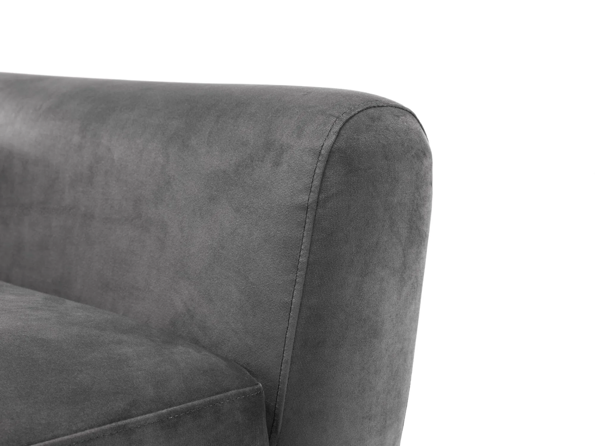 Monza 2 Seater In Dark Grey Velvet