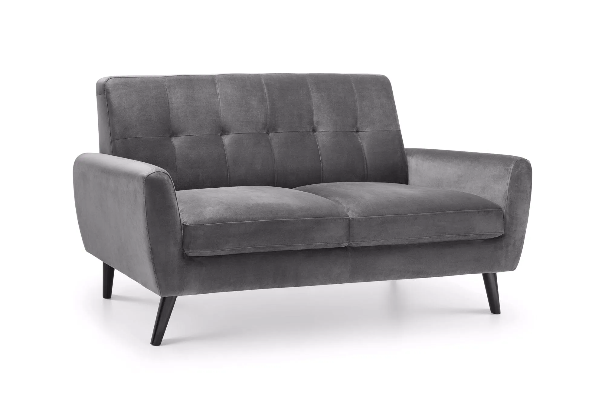 Monza 2 Seater In Dark Grey Velvet