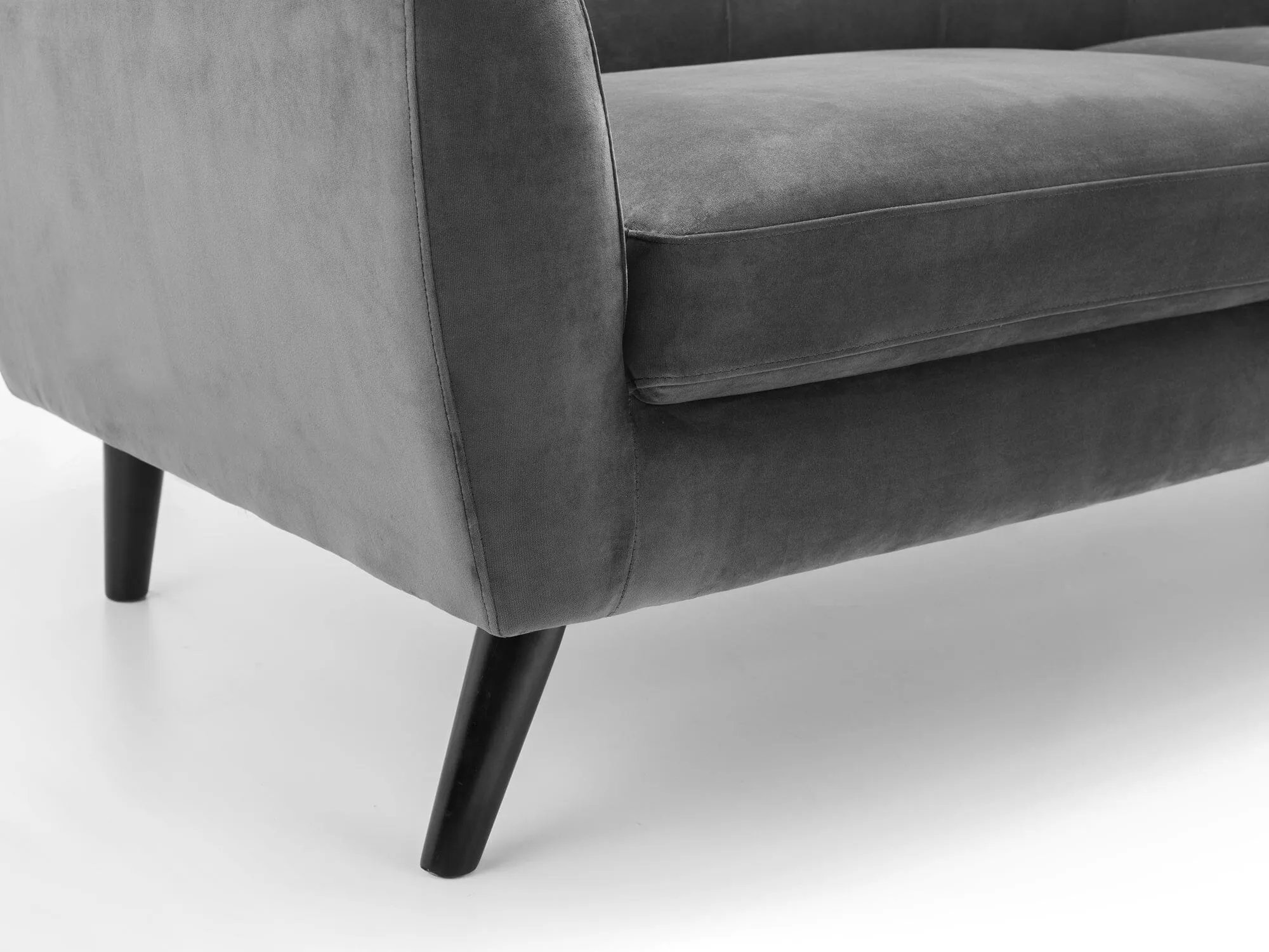 Monza 2 Seater In Dark Grey Velvet