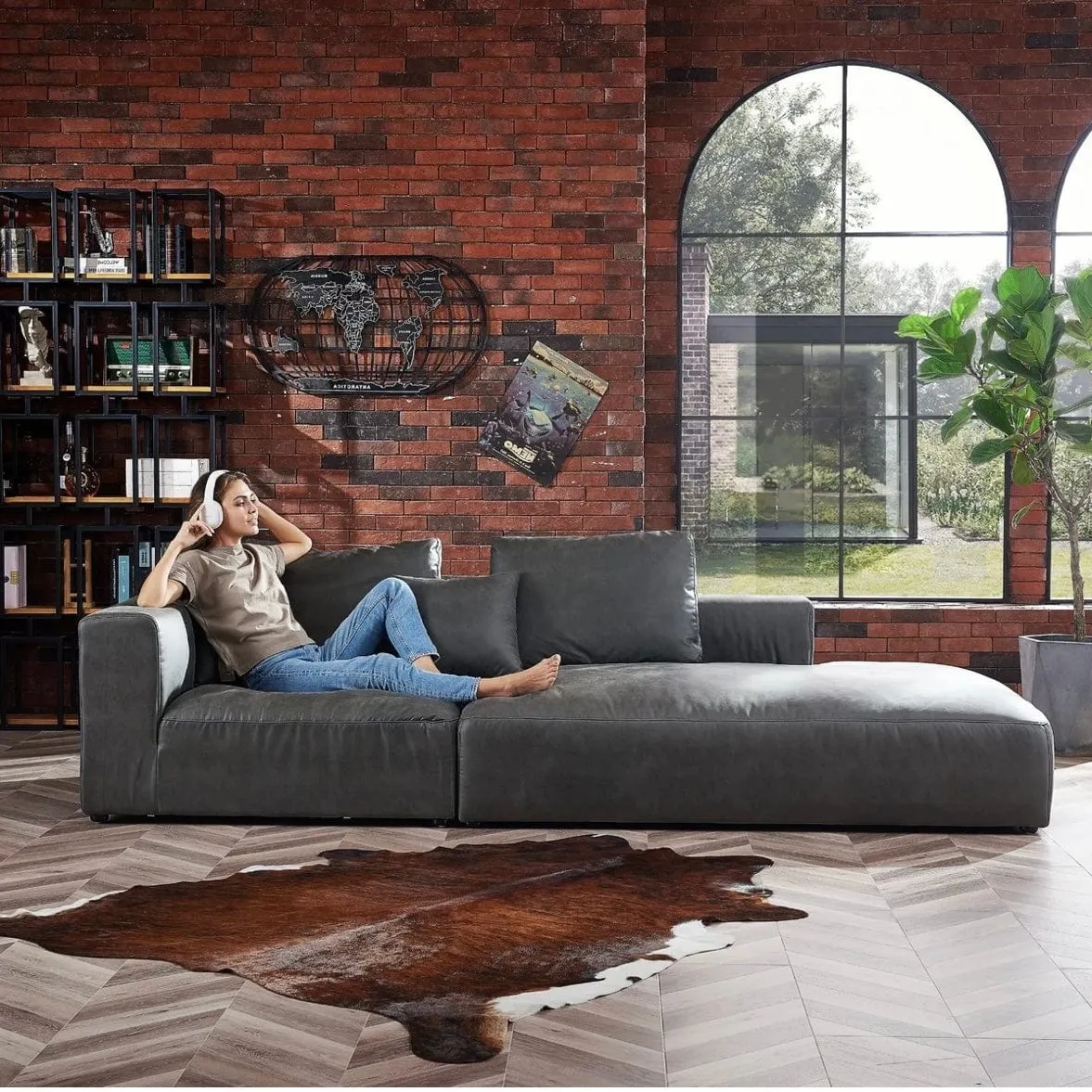 Nathan Sectional Side Chaise Sofa