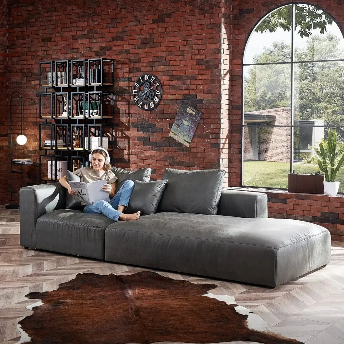 Nathan Sectional Side Chaise Sofa