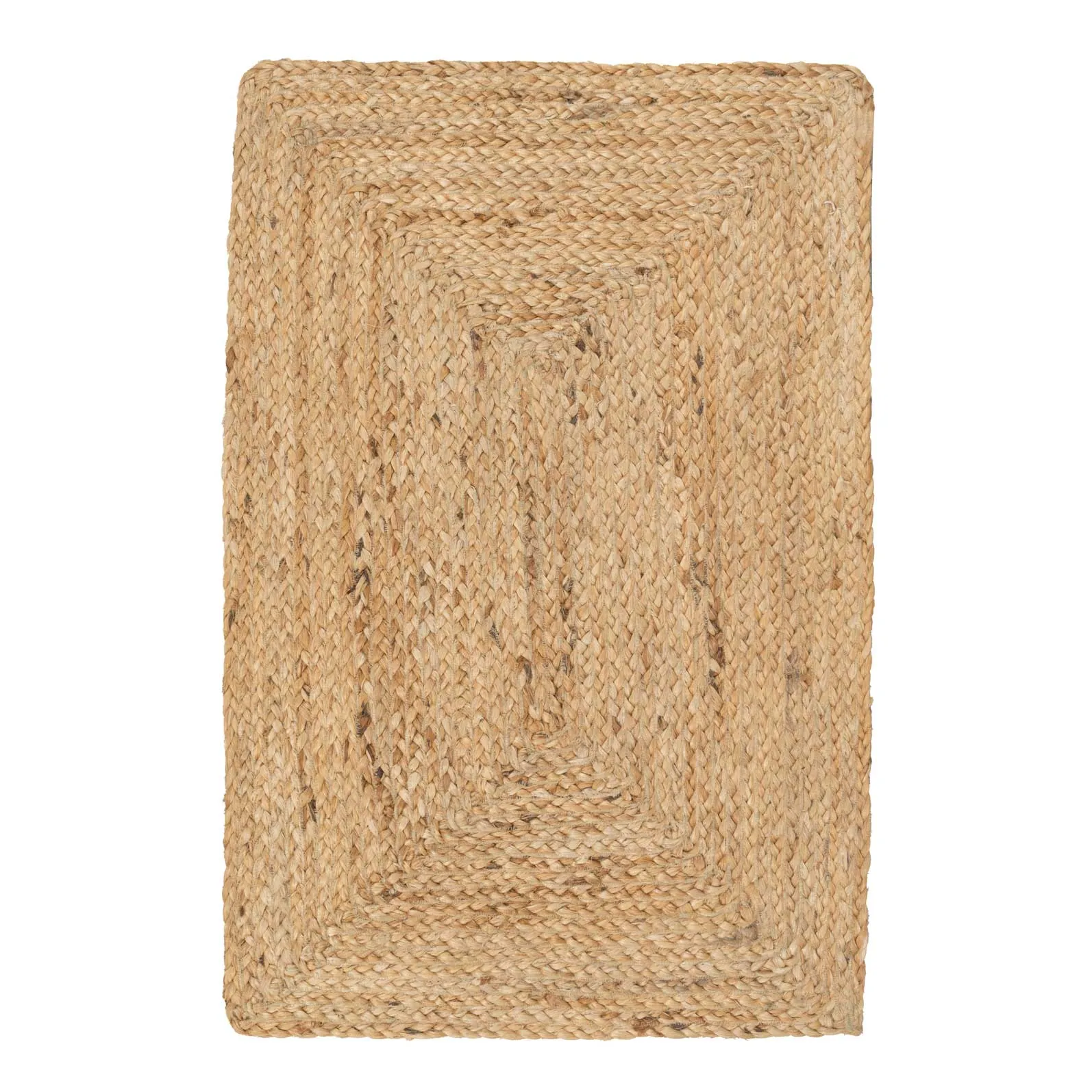 Natural Rustic Braided Jute Rug