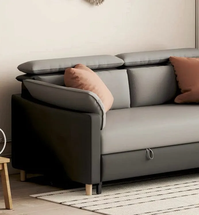 Nima Scratch Resistant Leather Sofa Bed