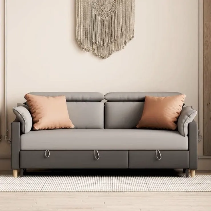 Nima Scratch Resistant Leather Sofa Bed