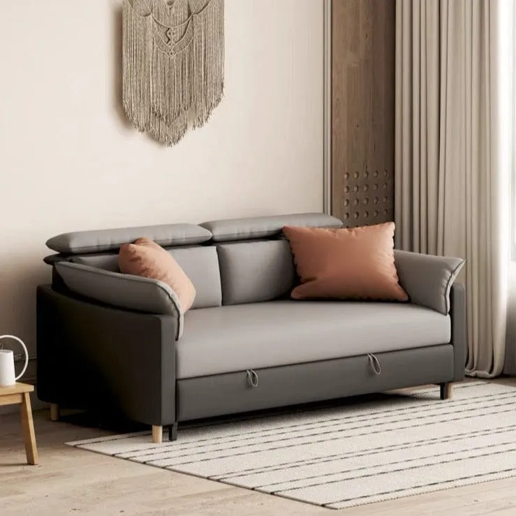Nima Scratch Resistant Leather Sofa Bed