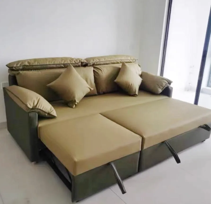 Nima Scratch Resistant Leather Sofa Bed