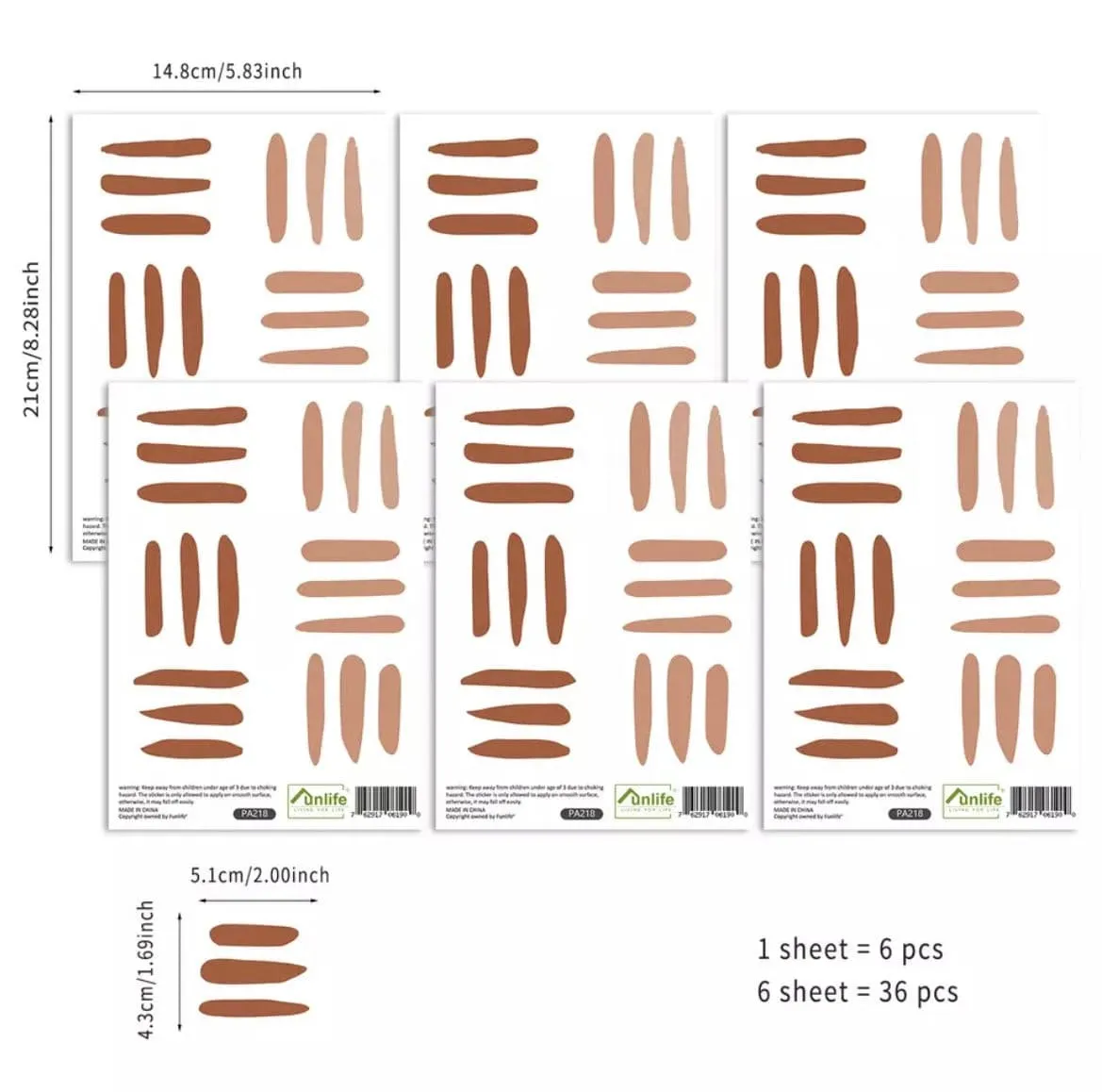 Nursery Wall Decals - Square Dash