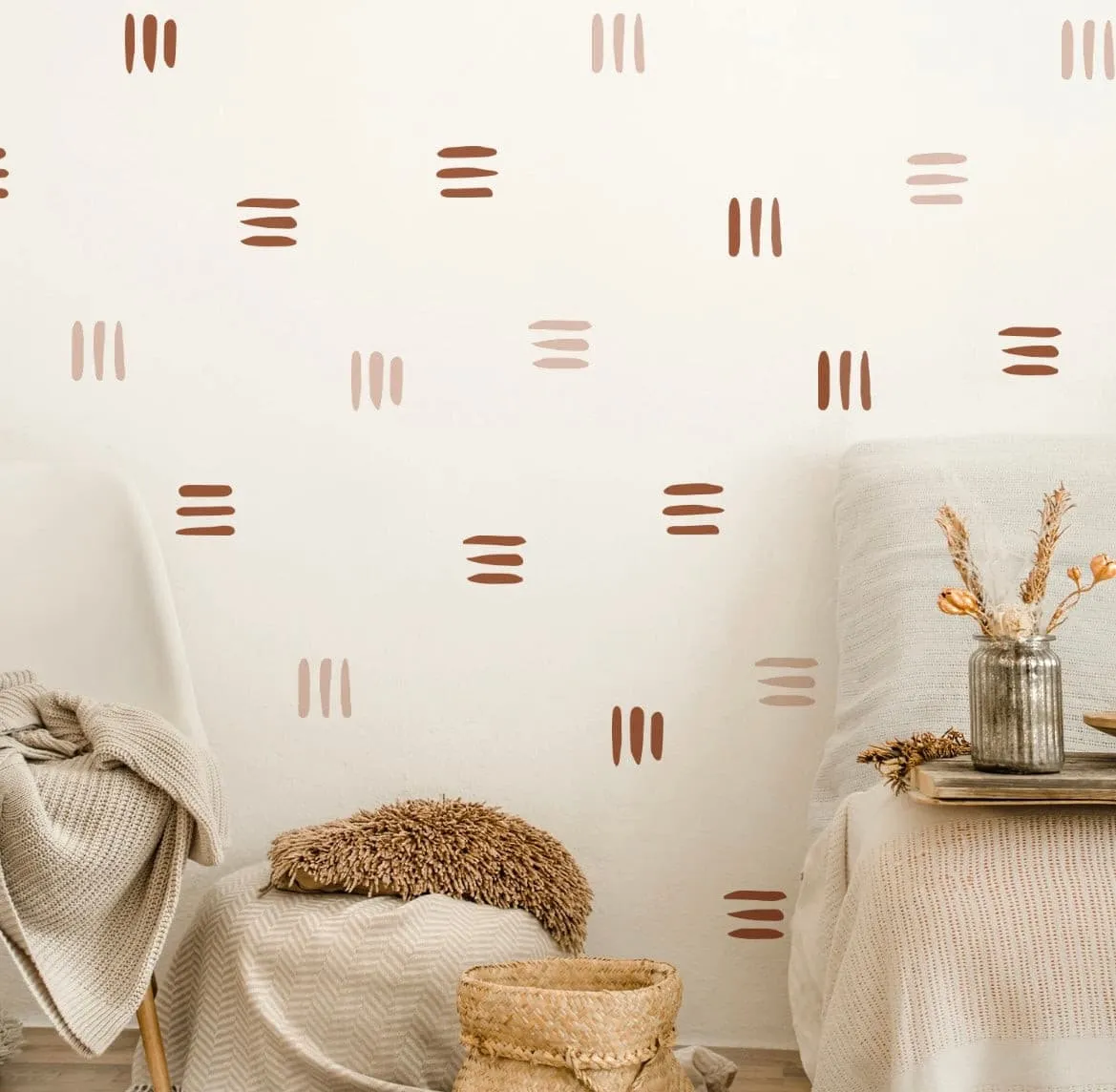 Nursery Wall Decals - Square Dash