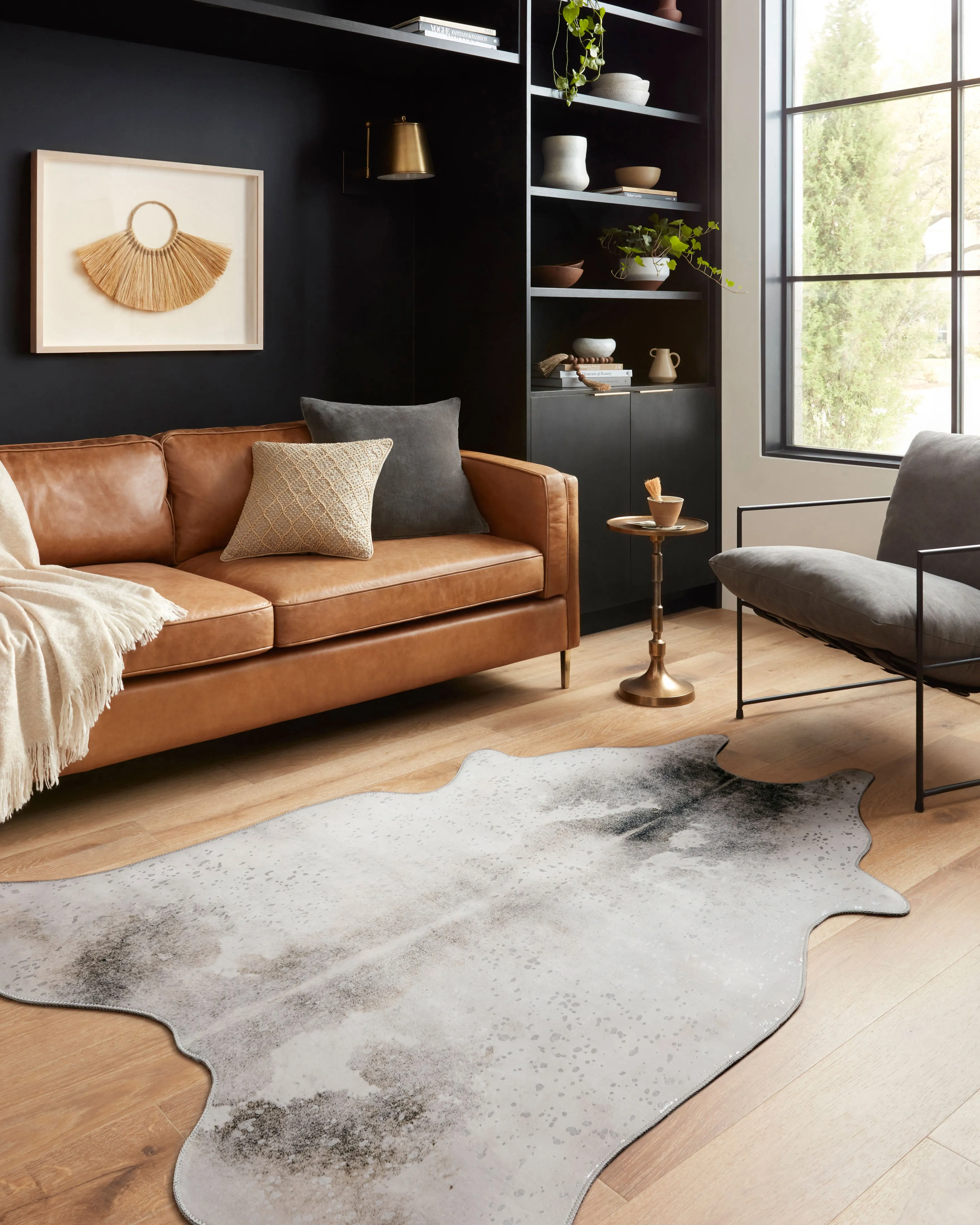 Odessa Rug in Silver & Grey