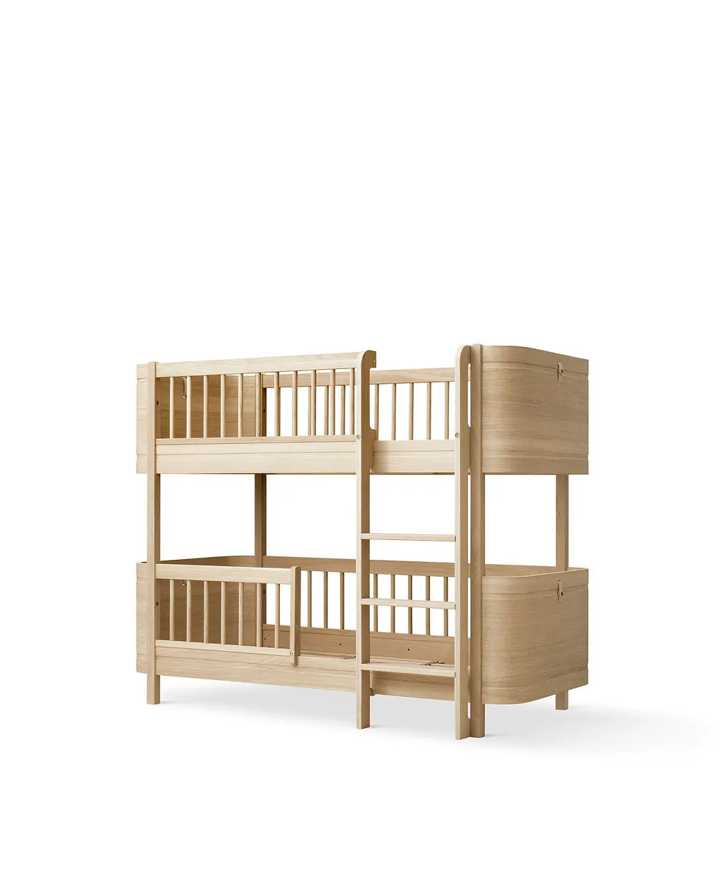 Oliver, WOOD MINI  LOW BUNK BED, Oak