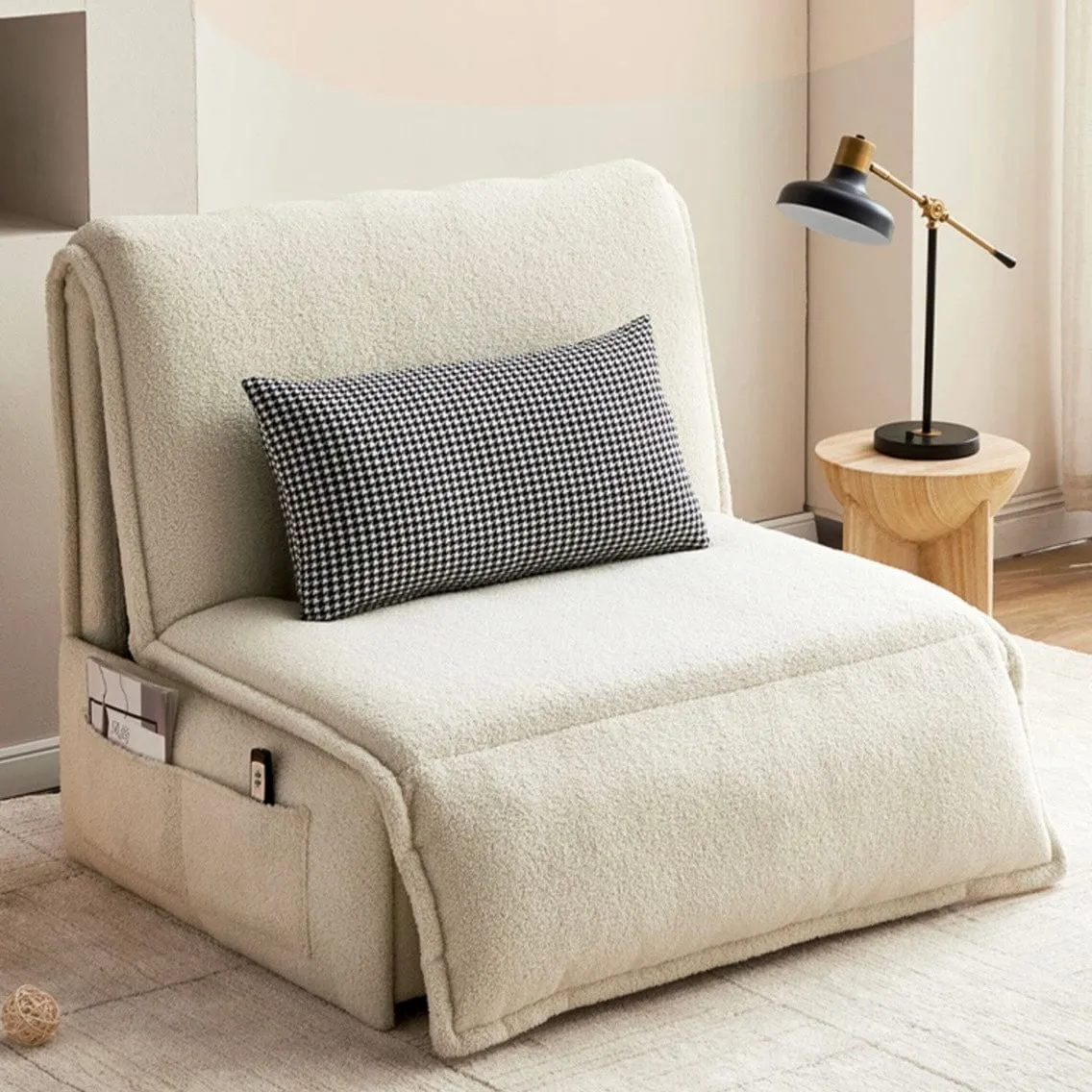 Omari Boucle Electric Sofa Bed