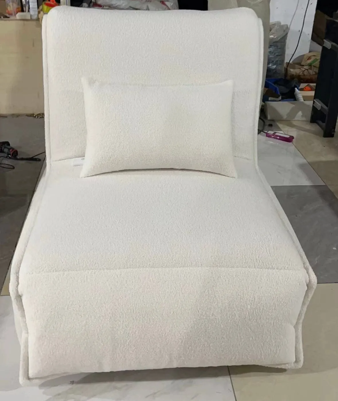 Omari Boucle Electric Sofa Bed