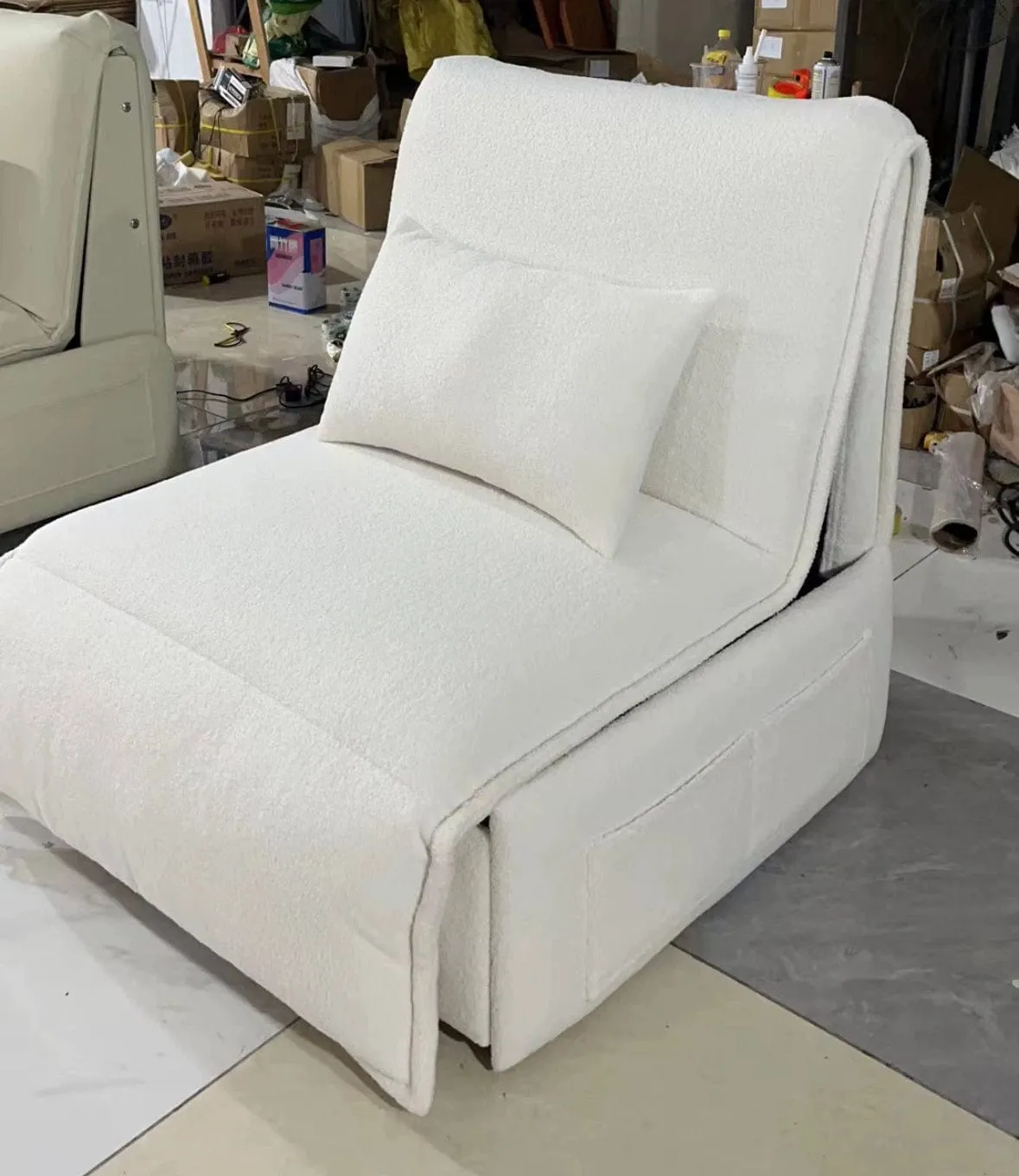 Omari Boucle Electric Sofa Bed