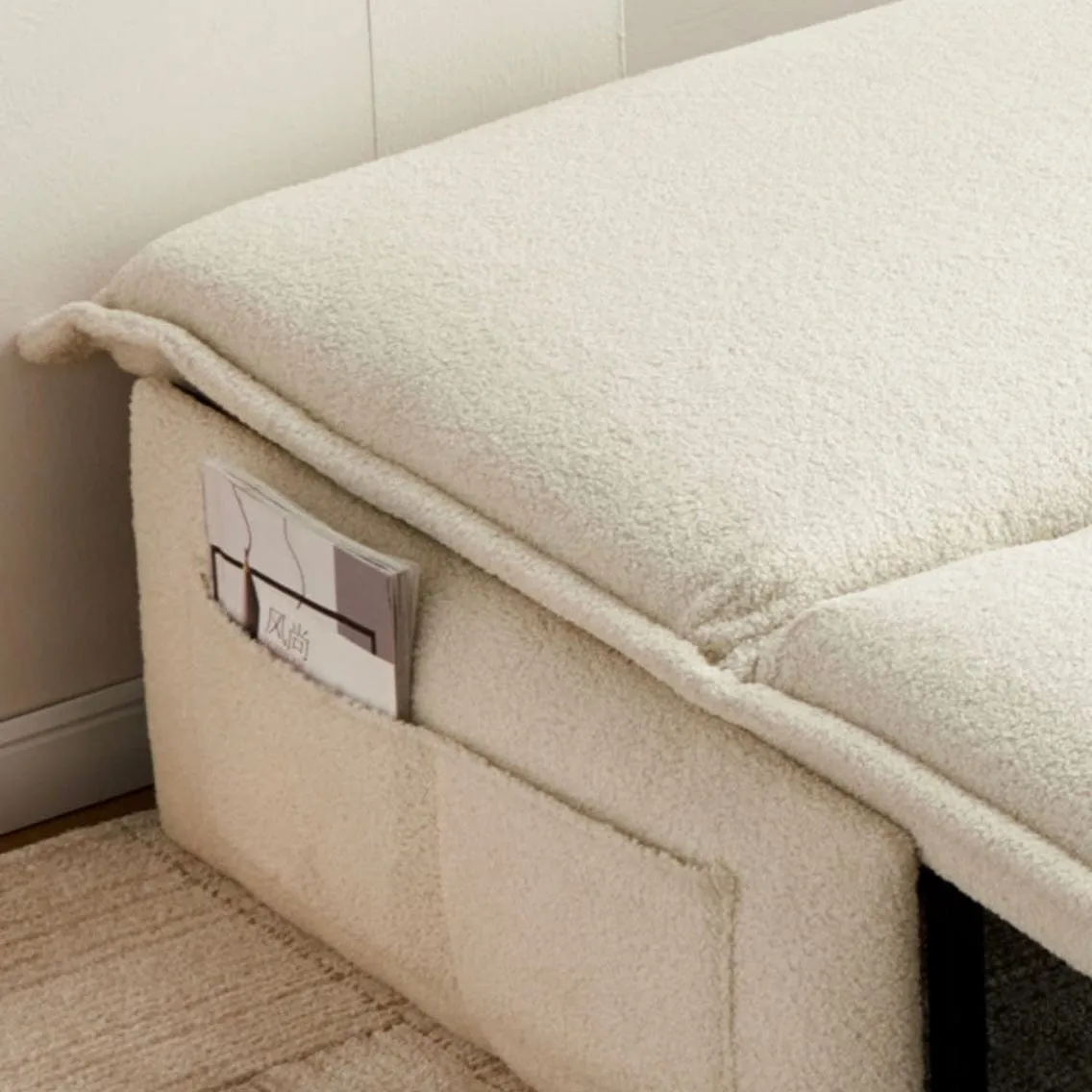 Omari Boucle Electric Sofa Bed