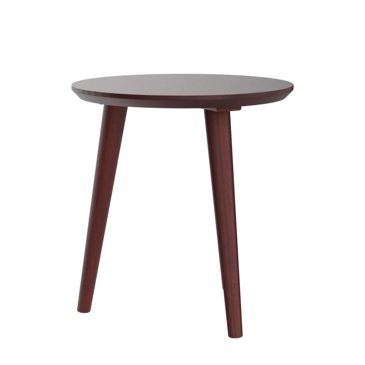 Online Decor Shoppee™ Wooden Round Table Three Legs Bedside Sofa SiDe Modern Coffee Table End Table for Living Room, Bedroom etc. (Brown)