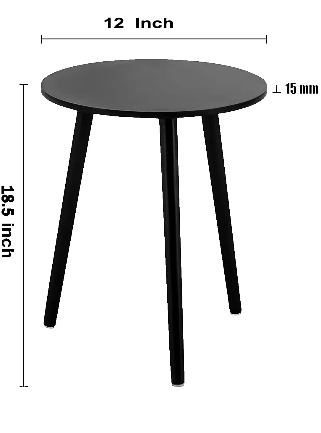 Online Decor Shoppee™ Wooden Round Table Three Legs Bedside Sofa SiDe Modern Coffee Table End Table for Living Room, Bedroom etc. (Brown)