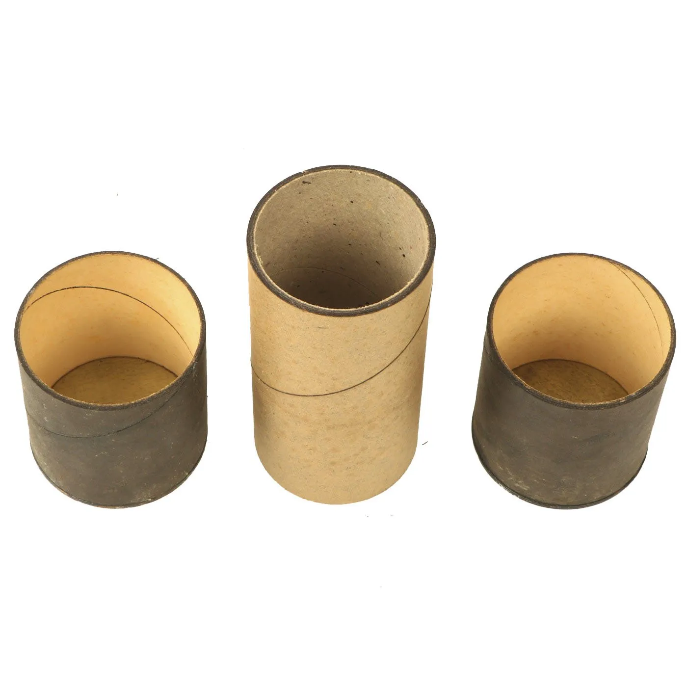 Original U.S. WWII Dated 32 Grenade Canisters in M10A1 Light Weight Service Mask Filter Transit Chest