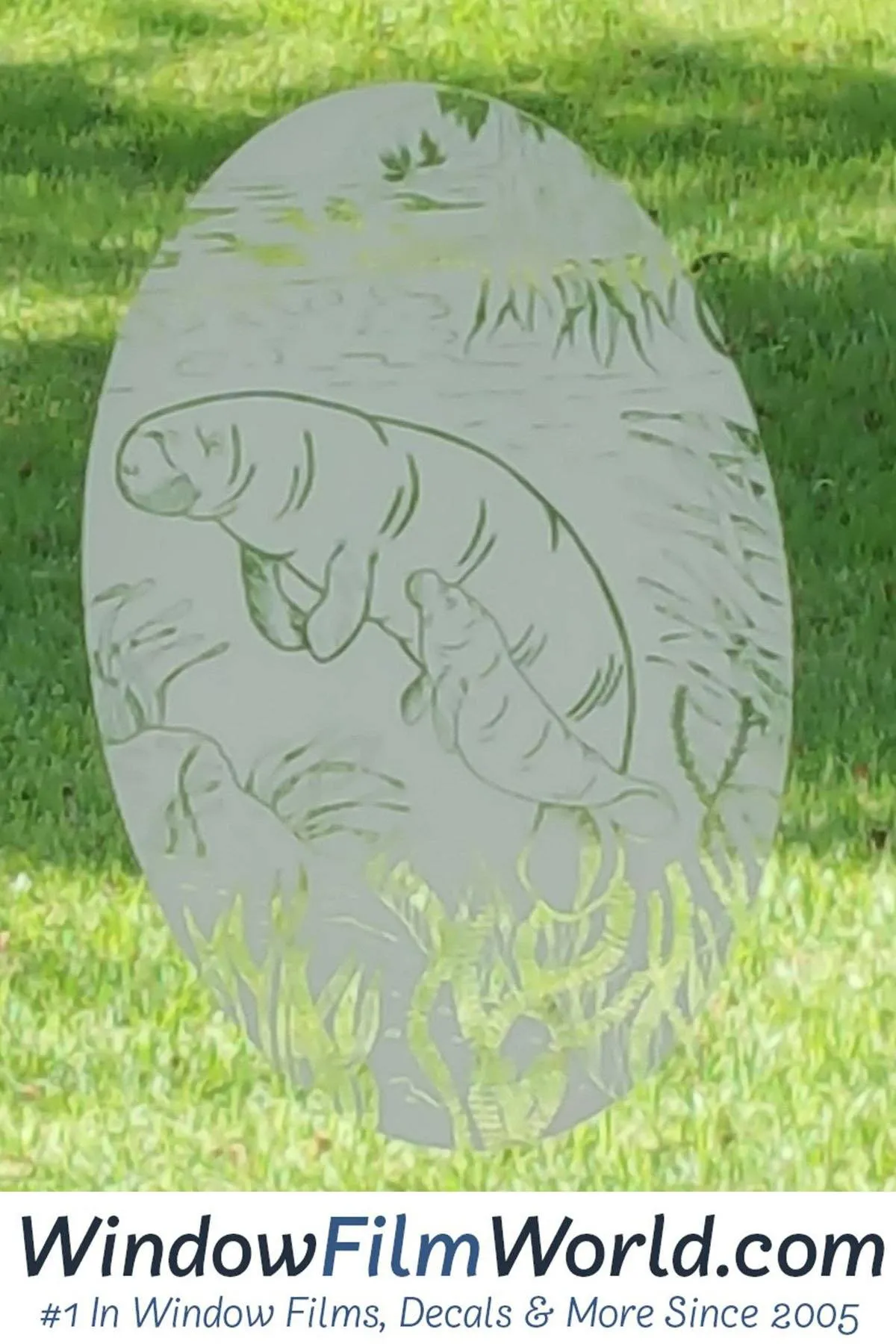 Oval Manatee | (Static Cling )